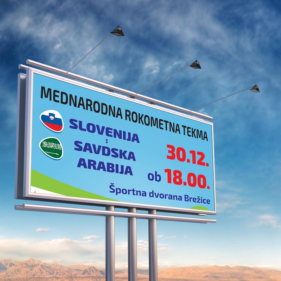 Jumbo plakat za rokometni klub